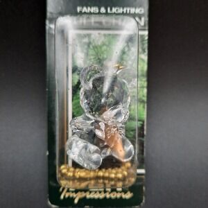 Vintage‎ Acrylic Bear Ceiling Fan Pull Chain Accessory New in Package 1997